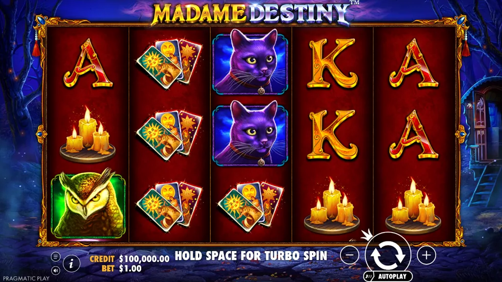 Madame Destiny Basisspiel mit Wahrsagerin-Thema